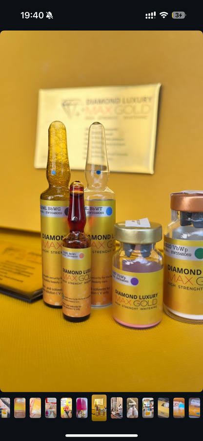 🌟Diamond Luxury Max Gold - (Premium Whitening & Anti-Aging Drip)-Liquid Gold of Youth🌟